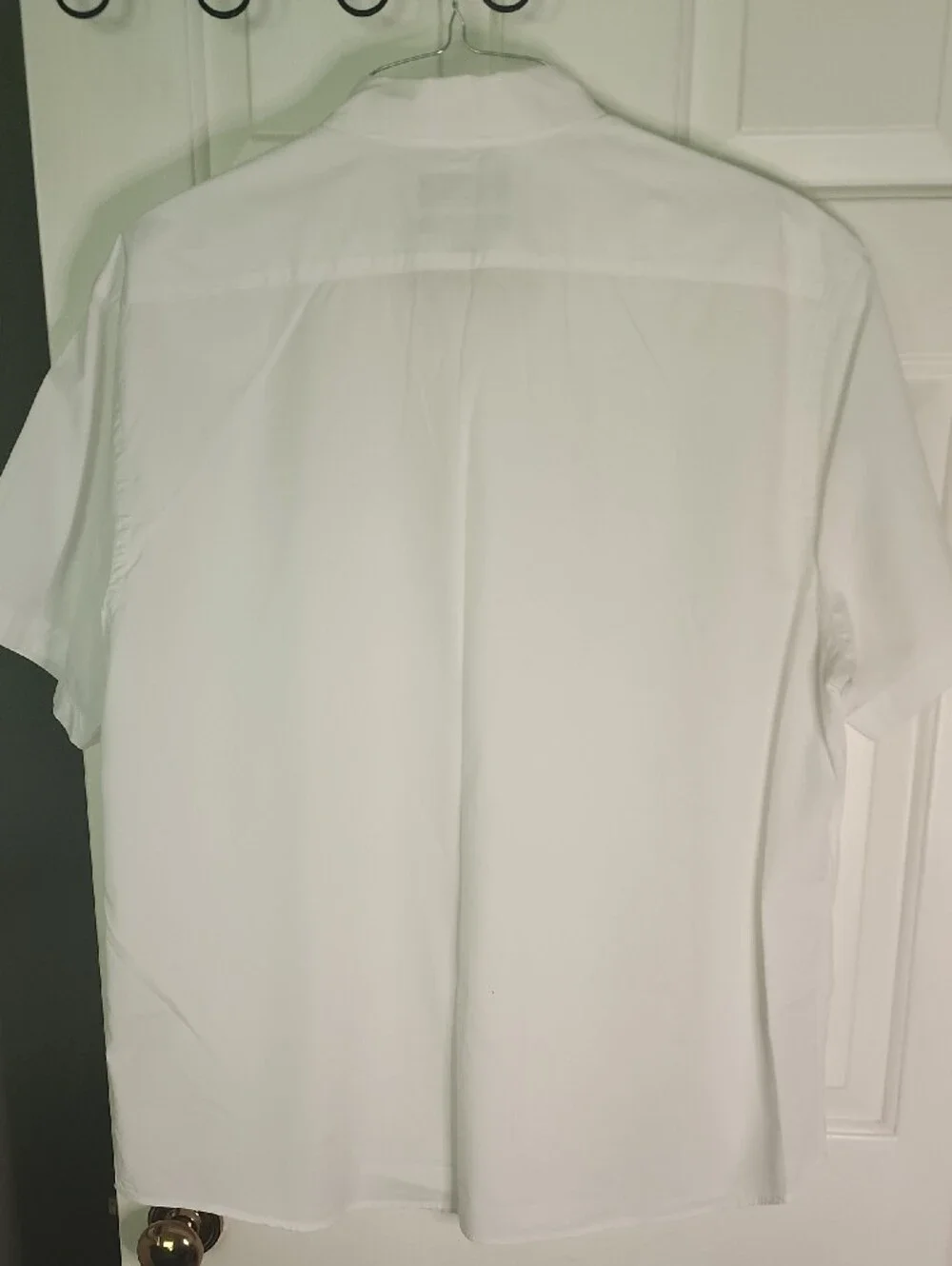Banana Republic Men’s White Short-Sleeve Button-Down Shirt